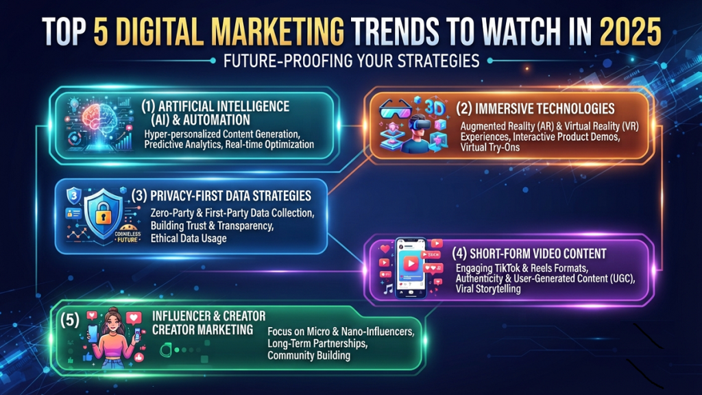 Top 5 Digital Marketing Trends to Watch in 2025